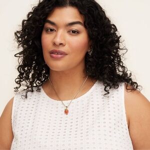 Kate Spade : Strawberry Charm Tennis Necklace